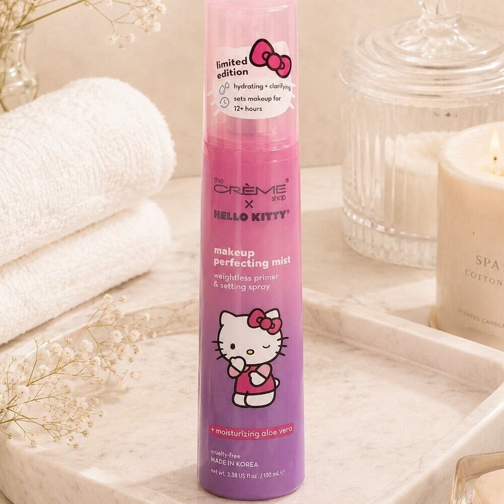 The Crème Shop x Hello Kitty Makeup Perfecting Mist Primer Setting Spray Sanrio